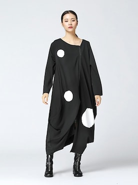 「aimoha（アイモハ）のアイテム（ワンピース/ドレス）」を使った、aimohaさん（レディース・166cm）の秋コーディネート