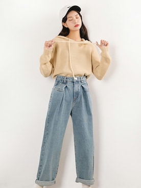 「aimoha（アイモハ）のアイテム」を使った、aimohaさん（レディース・166cm）の秋コーディネート