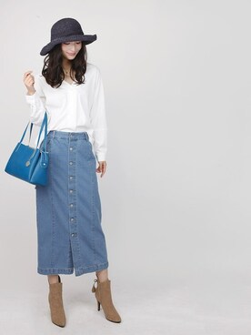 「aimoha（アイモハ）のアイテム」を使った、aimohaさん（レディース・166cm）の秋コーディネート