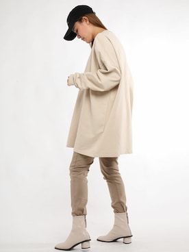 「BELL（ベル）のアイテム（スウェット）」を使った、aimohaさん（レディース・166cm）の春コーディネート