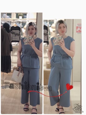 「ダスティブルー」｜YuRiさん（レディース・165cm）の秋コーディネート