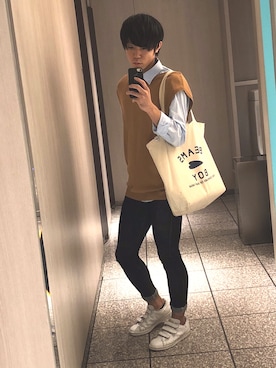 「スタンスミス」｜らすくさん（メンズ・175cm）の秋コーディネート