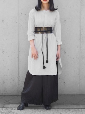 「西陣織」｜Miho Katsumaさん（レディース・157cm）の春コーディネート