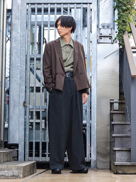 「エトセンス」｜みやざきさん（メンズ・180cm）の冬コーディネート