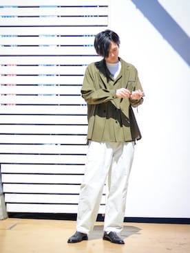 「エトセンス」｜みやざきさん（メンズ・180cm）の春コーディネート