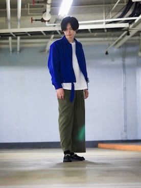 「エトセンス」｜みやざきさん（メンズ・180cm）の春コーディネート