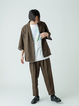 みやざきさん（メンズ・180cm）の春コーディネート