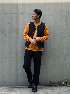 「schott(ショット)のアイテム(トップス)」を使った、Yuta Suzukiさん(メンズ・174cm)の秋コーディネート