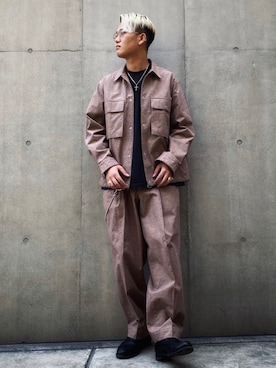 「HAVERSACK（ハバーザック）のアイテム（ジャケット/アウター）」を使った、Yuta Suzukiさん（メンズ・174cm）の冬コーディネート