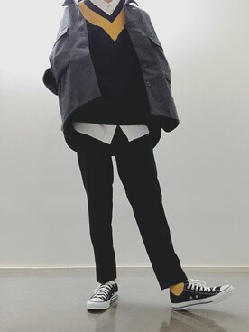 「アイテム（ブルゾン）」を使った、眠谷👯‍♂️さん（メンズ・170cm・10代）の冬コーディネート