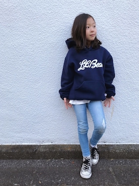 「ネイビー」｜rinoさん（キッズ・110cm）の春コーディネート