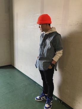 「UNDERCOVER（アンダーカバー）のアイテム」を使った、MJ-MICHIさん（メンズ・165cm）の春コーディネート