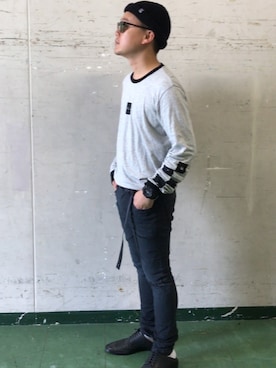 「MARTIN MARGIELA（マルタンマルジェラ）のアイテム」を使った、MJ-MICHIさん（メンズ・165cm）の秋コーディネート