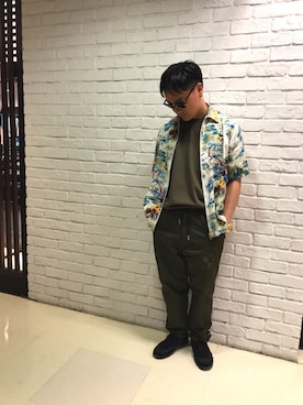 「MR.GENTLEMAN」｜「アイテム（スニーカー）」を使った、MJ-MICHIさん（メンズ・165cm）の春コーディネート