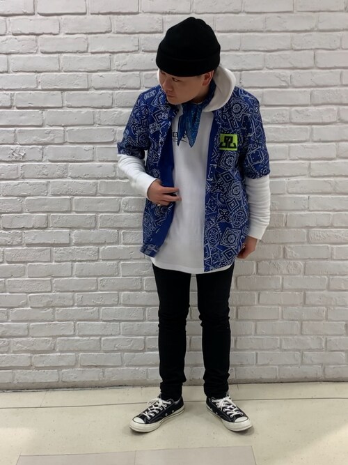 Diesel ディーゼル のストール ショールを使った人気ファッションコーディネート Sciaky