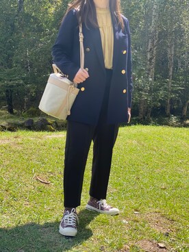 「BRACTMENT（ブラクトメント）のアイテム（ジャケット/アウター）」を使った、Ririさん（レディース・156cm）の秋コーディネート