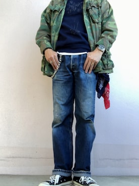 「アイテム（腕時計）」を使った、TSさん（メンズ・174cm）の春コーディネート