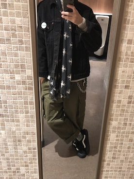 「m47」｜「アイテム（財布/小物）」を使った、TSさん（メンズ・174cm）の冬コーディネート