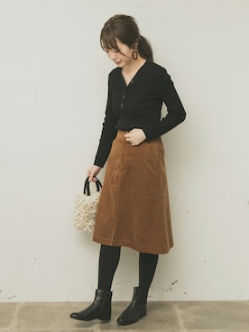 「Lilas Campbell（リラキャンベル）のアイテム」を使った、SonnyLabel WOMENさん（レディース・165cm）の冬コーディネート