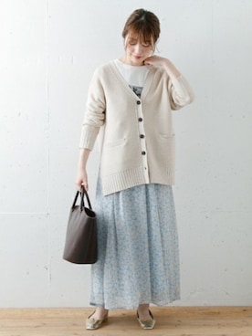 「ゆるカーディガン」｜SonnyLabel WOMENさん（レディース・165cm）の冬コーディネート