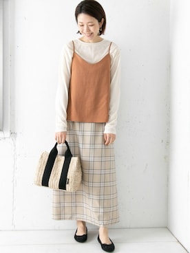 「URBAN RESEARCH Sonny Label（アーバンリサーチサニーレーベル）のアイテム（スカート）」を使った、SonnyLabel WOMENさん（レディース・165cm）の春コーディネート