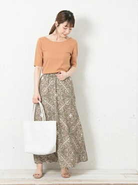 「URBAN RESEARCH Sonny Label（アーバンリサーチサニーレーベル）のアイテム（スカート）」を使った、SonnyLabel WOMENさん（レディース・165cm）の春コーディネート