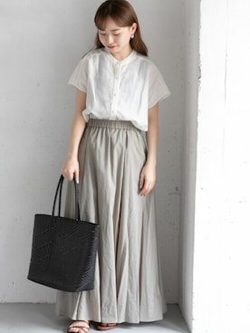 「URBAN RESEARCH Sonny Label（アーバンリサーチサニーレーベル）のアイテム（スカート）」を使った、SonnyLabel WOMENさん（レディース・153cm）の春コーディネート