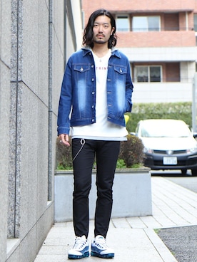 「coenスタッフスタイリング」｜「アイテム（デニムジャケット）」を使った、coenえいちゃんさん（メンズ・175cm）の春コーディネート