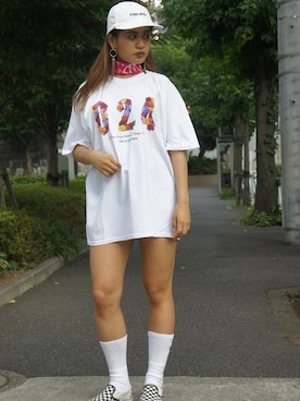 「#白」｜24Karats STAFFさん（レディース・163cm）の夏コーディネート