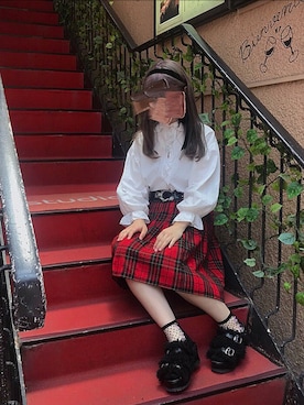 「古着」｜Lさん（レディース・157cm）の夏コーディネート
