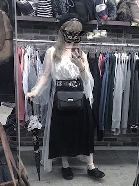 「me（ミイ）のアイテム（ジャケット/アウター）」を使った、Lさん（レディース・157cm）の夏コーディネート