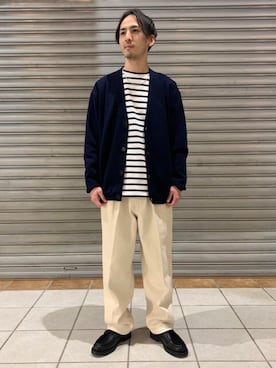「KLEMAN（クレマン）の＜KLEMAN＞ PADRE/シューズ（モカシン/デッキシューズ）」を使った、Daichi Honmaさん（メンズ・172cm）の冬コーディネート