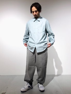 「MONKEY TIME（モンキータイム）のアイテム（スウェットパンツ）」を使った、Daichi Honmaさん（メンズ・172cm）の春コーディネート