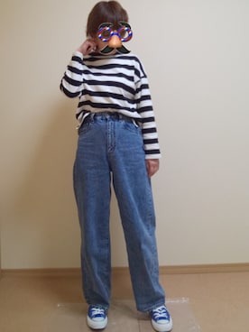 「昔の服」｜KU☆ミさん（レディース・158cm）の春コーディネート