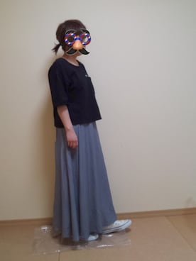 「Two Faces（トゥーフェイシーズ）のアイテム（トップス）」を使った、KU☆ミさん（レディース・158cm）の春コーディネート