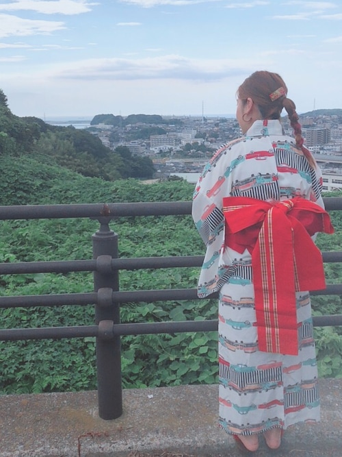 ふりふ（フリフ）の「浴衣「ヴィンテージカー」（浴衣）」 - WEAR