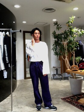 「R.M GANG（アールエムギャングレベルモダニストギャング）のアイテム」を使った、kaneta®さん（メンズ・175cm）の秋コーディネート