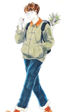 「ゆるカジ」｜「アイテム（その他）」を使った、ukiukiさん（メンズ・176cm）の冬コーディネート