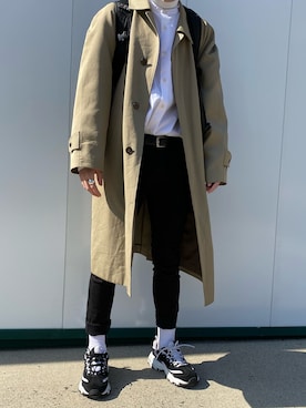 「URBAN RESEARCH（アーバンリサーチ）のアイテム（トレンチコート）」を使った、taikiさん（メンズ・171cm）の冬コーディネート