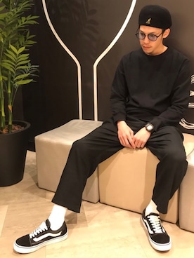 「WEGO（ウィゴー）のアイテム（サングラス）」を使った、しんごさん（メンズ・169cm）の秋コーディネート