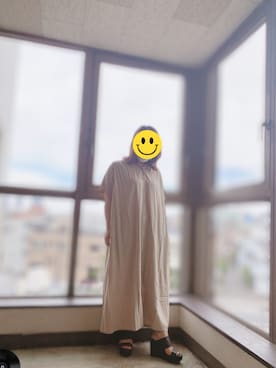 「Libra Cue（リブラ キュー）のアイテム（ワンピース）」を使った、enenkaさん（レディース・156cm）の春コーディネート