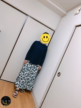 「Libra Cue（リブラ キュー）のアイテム（スカート）」を使った、enenkaさん（レディース・156cm）の春コーディネート