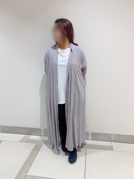 「Libra Cue（リブラ キュー）のアイテム（ワンピース）」を使った、enenkaさん（レディース・156cm）の秋コーディネート