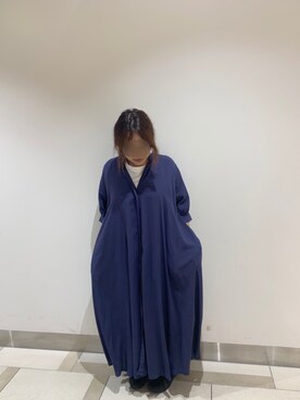 「Libra Cue（リブラ キュー）のアイテム（ワンピース）」を使った、enenkaさん（レディース・156cm）の秋コーディネート