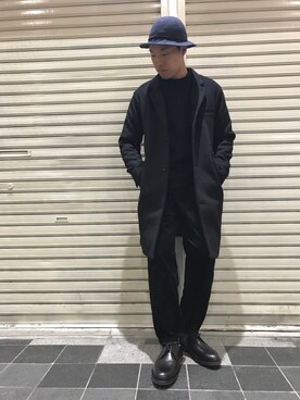 seiya_nagaoka使用「CIAOPANIC（メルトンチェスターコート）」的時尚穿搭
