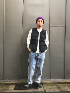 A CIAOPANIC寺町店 employee seiya_nagaoka is wearing Carhartt "Carhartt/カーハート/ELMWOOD VEST"