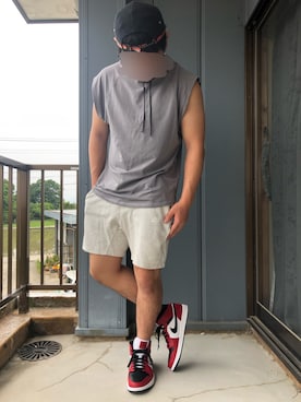 「トレーニング」｜「アイテム（その他）」を使った、しょーんさん（メンズ・171cm）の夏コーディネート