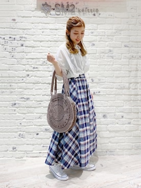 ナカガワさん（レディース・154cm）の夏コーディネート