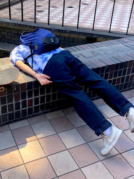 「SAYHELLO（セイハロー）のアイテム」を使った、LAZYさん（メンズ・175cm）の秋コーディネート