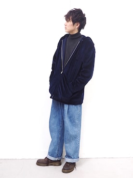 「used mix」｜「アイテム（ブルゾン）」を使った、LUCENTさん（メンズ・174cm）の秋コーディネート